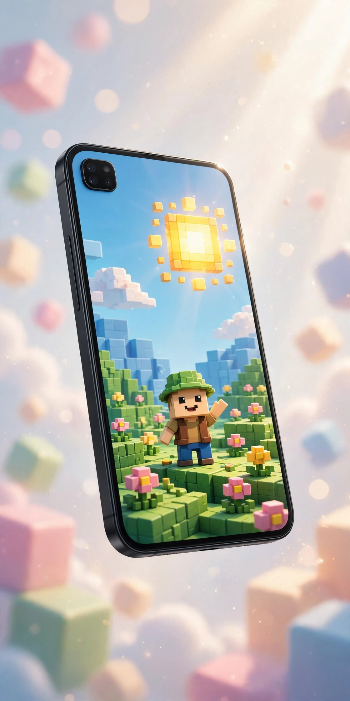 Minecraft iOS Edition on iPhone