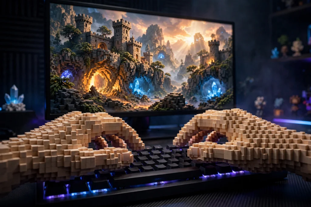 Minecraft PC launcher gameplay